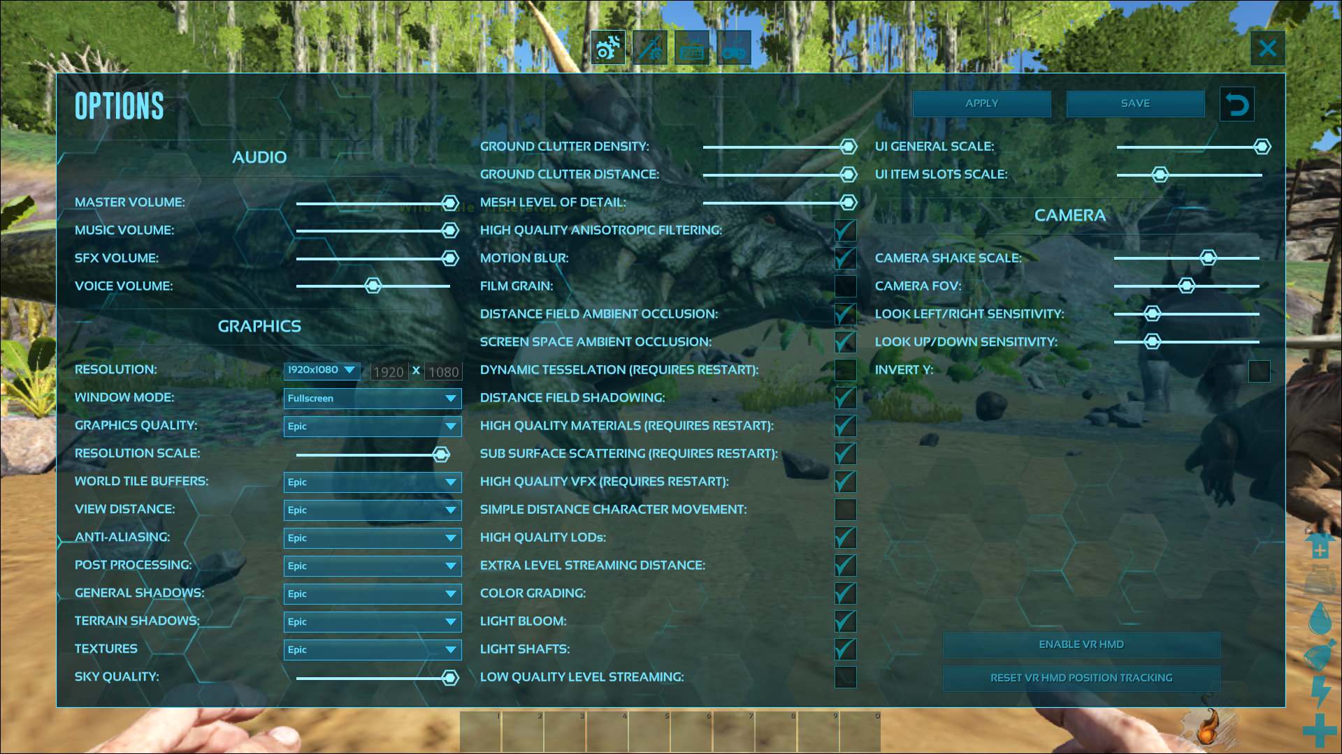 What are the best settings in Ark?