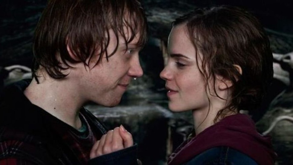 Did Harry and Hermione actually kiss?
