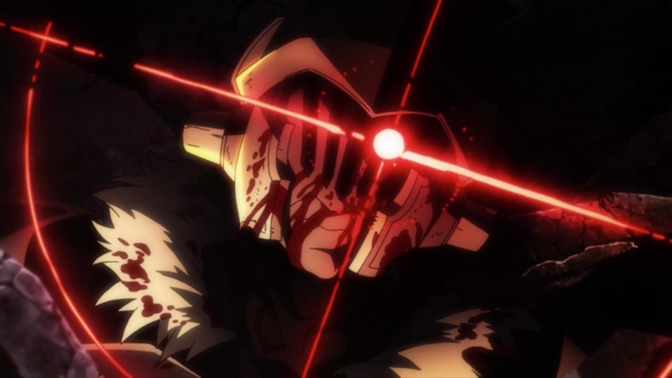 Why does Goblin Slayer have a red eye?